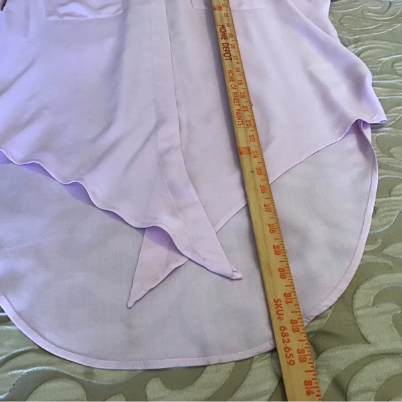 Pale pink blouse, small, Maeve by ANTHROPOLOGY, long sleeve with roll-up tab - Picture 11 of 12